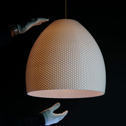White Hive Dome Pendant Light