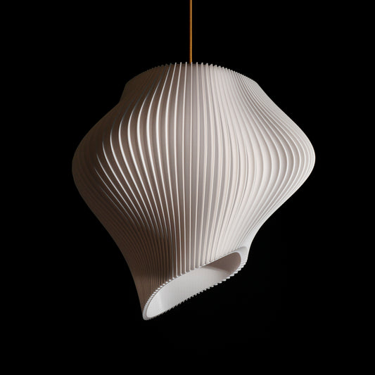 White Wave Pendant Light