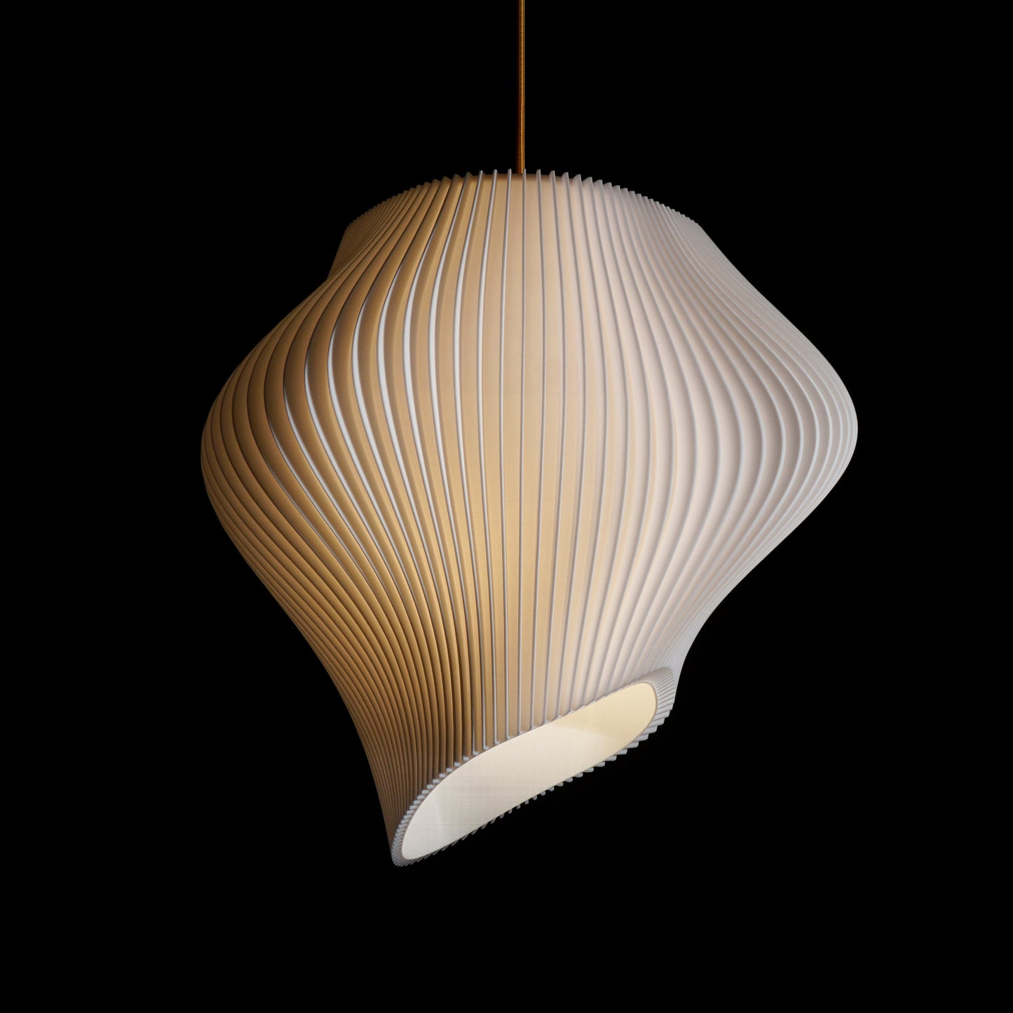 White Wave Pendant Light
