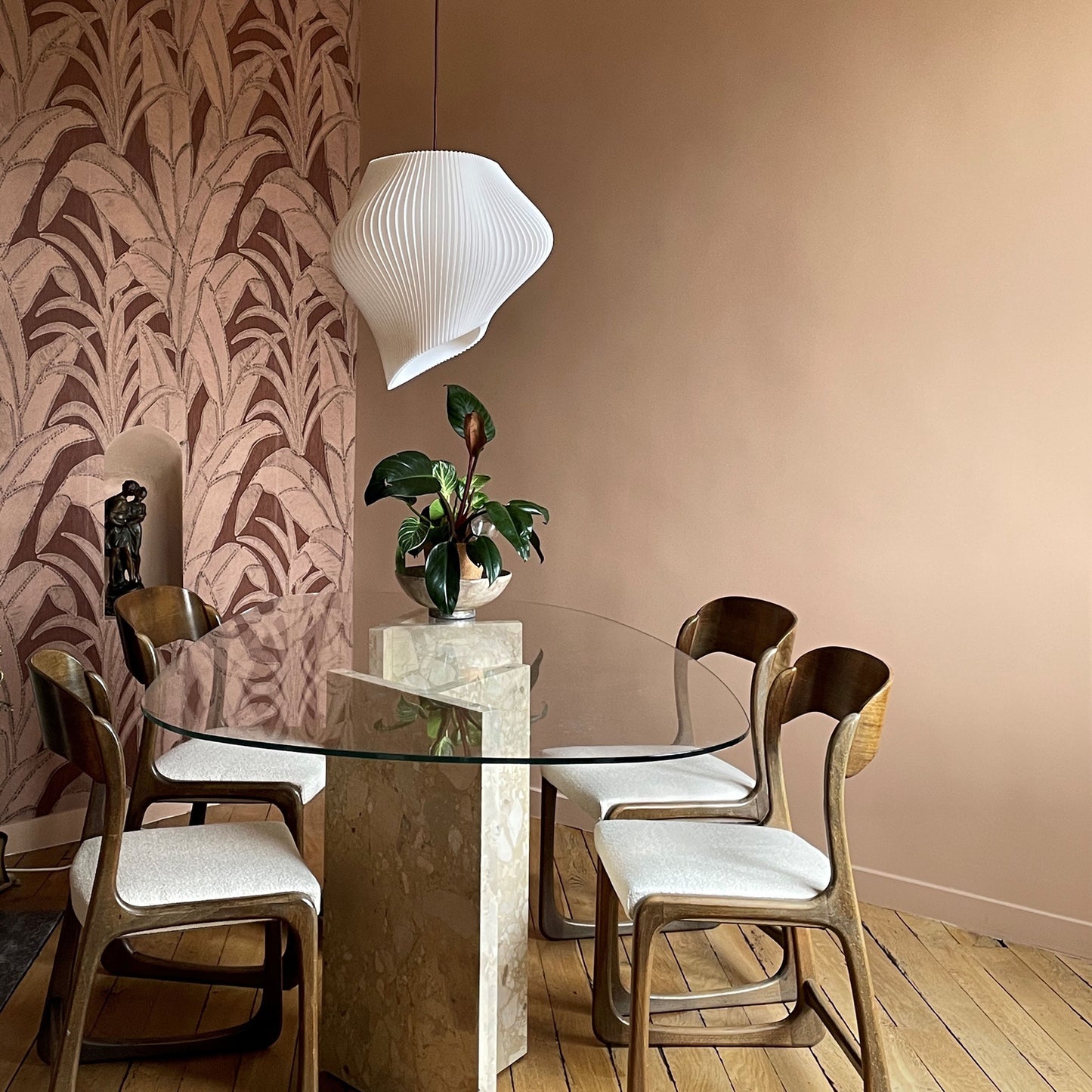 White Wave Pendant Light