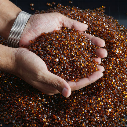 Luxury Amber Wave Pendant Light – Sculptural Designer Ceiling Lighting