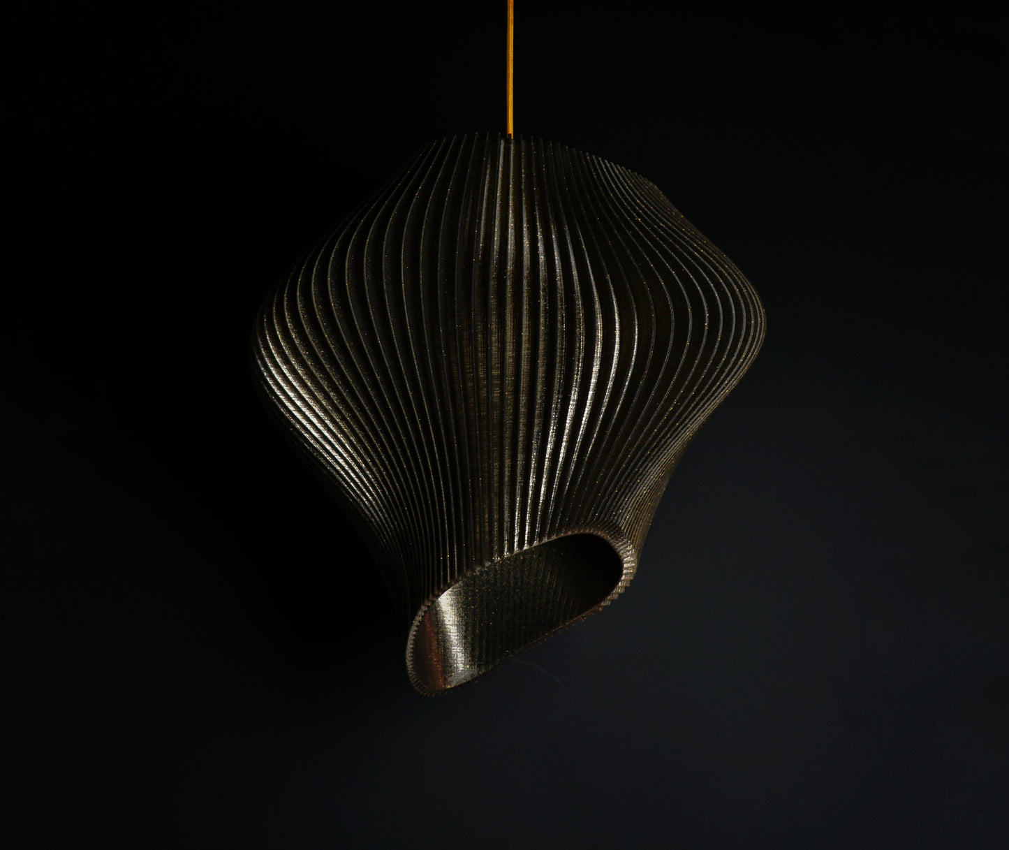 Black Cosmic Wave Pendant Light