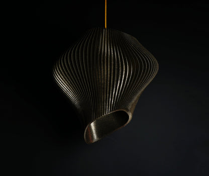Black Cosmic Wave Pendant Light