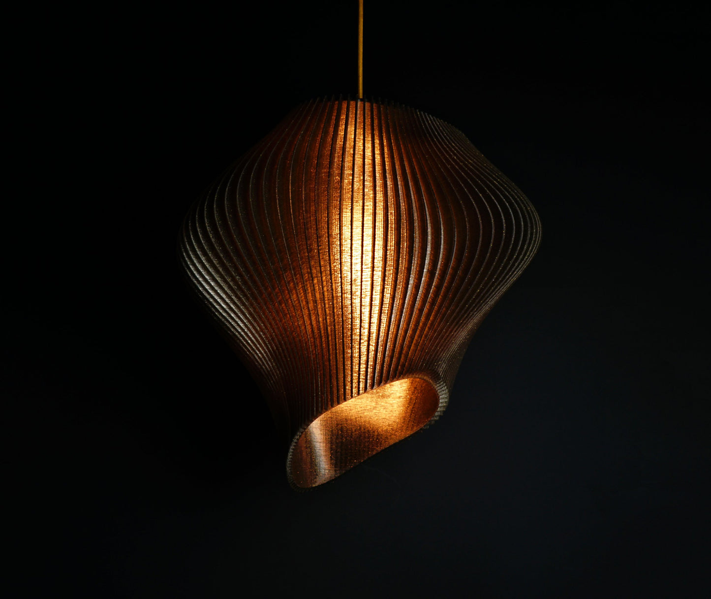 Black Cosmic Wave Pendant Light