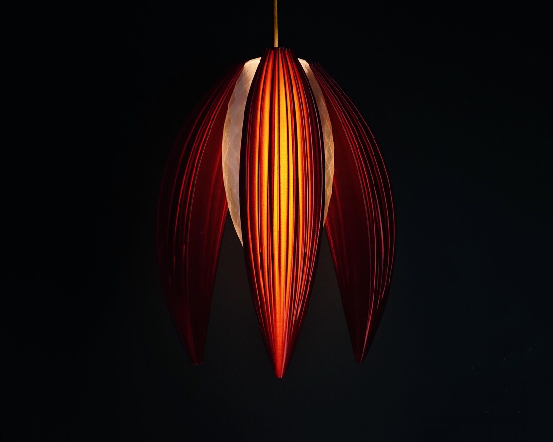 Burnt Amber Bloom Pendant Light