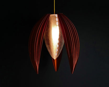 Burnt Amber Bloom Pendant Light