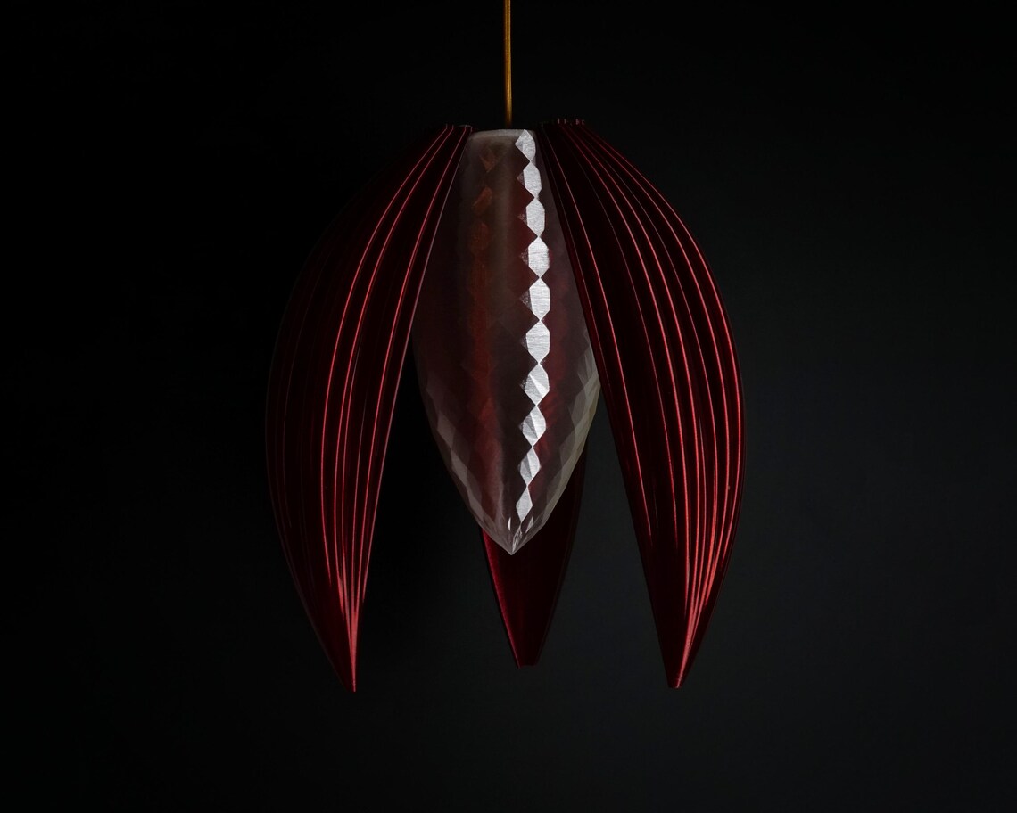 Burnt Amber Bloom Pendant Light