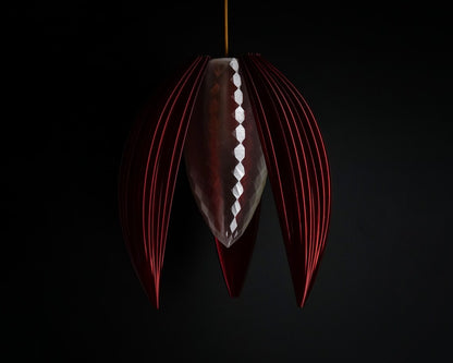 Burnt Amber Bloom Pendant Light